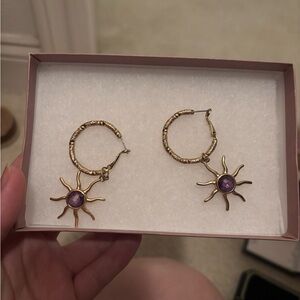 Vanessa Mooney Pastel Sun Hoop Earrings